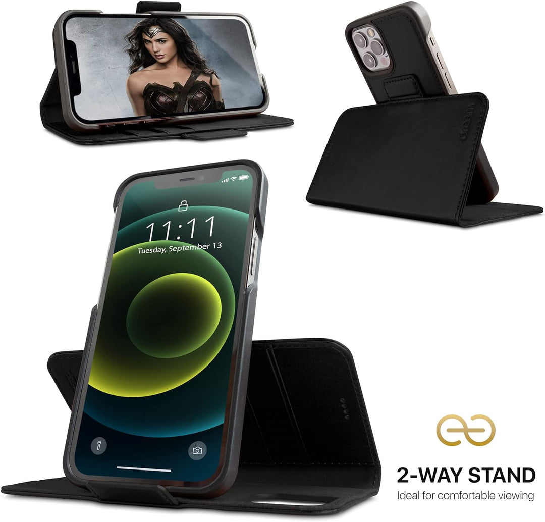 Dreem Fibonacci 2in1 Handyhülle Flipcase für iPhone 12 Pro Max | Magnetisches iPhone Case | TPU Etui