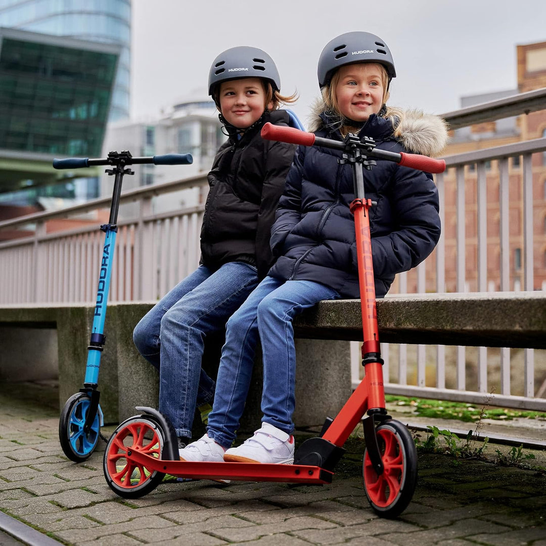 HUDORA Scooter Up 200 - Geräuscharmer Aluminium-Roller für bis zu 100kg - Höhenverstellbarer & zusam
