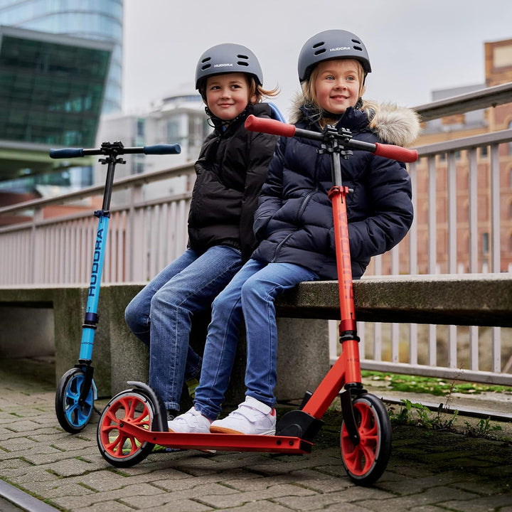 HUDORA Scooter Up 200 - Geräuscharmer Aluminium-Roller für bis zu 100kg - Höhenverstellbarer & zusam