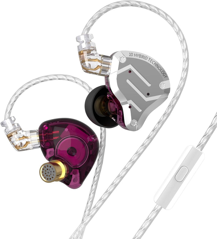 KZ ZS10 Pro Earbuds Headphone, KZ in Ear Monitor IEM HiFi Earphone with 5 Driver 4BA 1DD with Detach