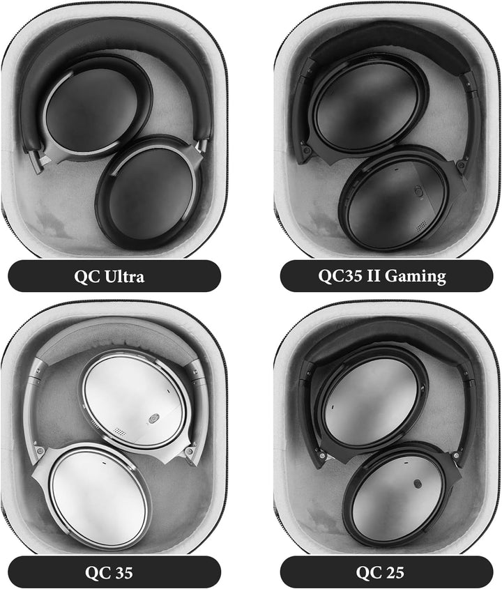 Geekria UltraShell Kopfhörer Tasche Kompatibel mit Bose QuietComfort 45 II, QC 35 II Gaming Headset,