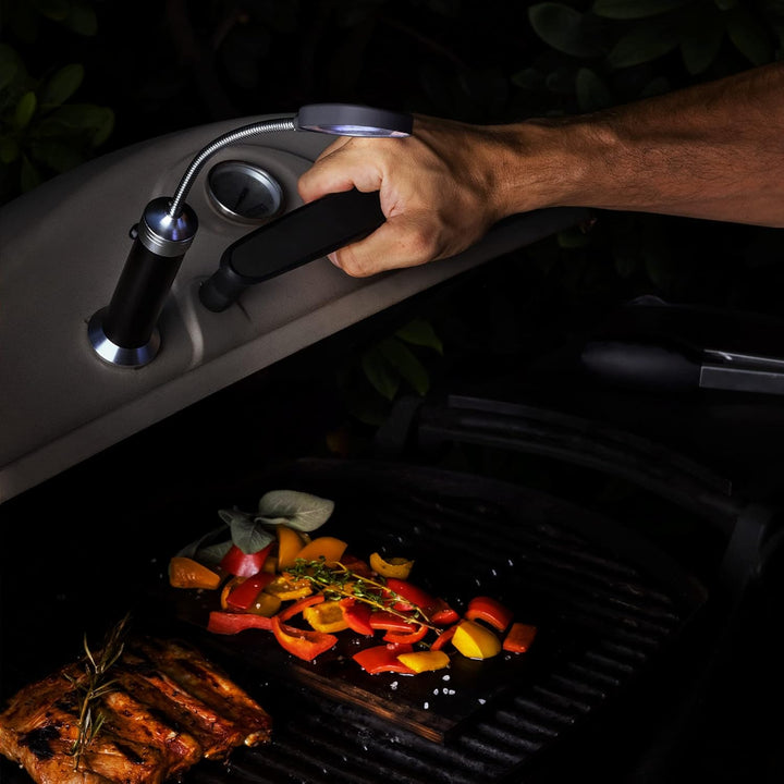 Navaris 2X magnetische COB LED BBQ Grilllampe - 360° schwenkbar - Grill Zubehör Licht magnetisch - G