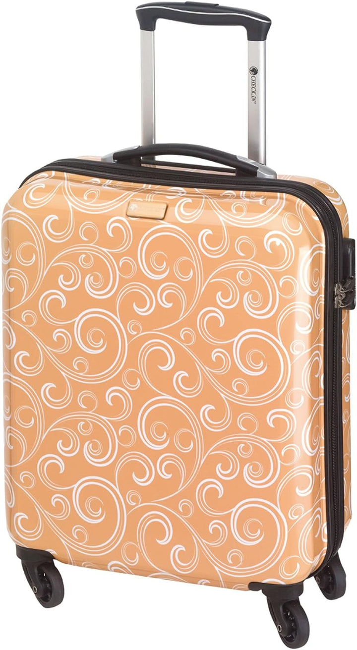 Bowatex Kleiner Koffer mit Handgepäck Masse Gelb Apricot Blume 53 cm