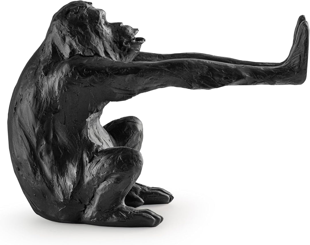 Buchstützen Affen dekorative Affen Buchstütze aus Kunststein (Polyresin) Bookend ist 2,5 KG schwer,