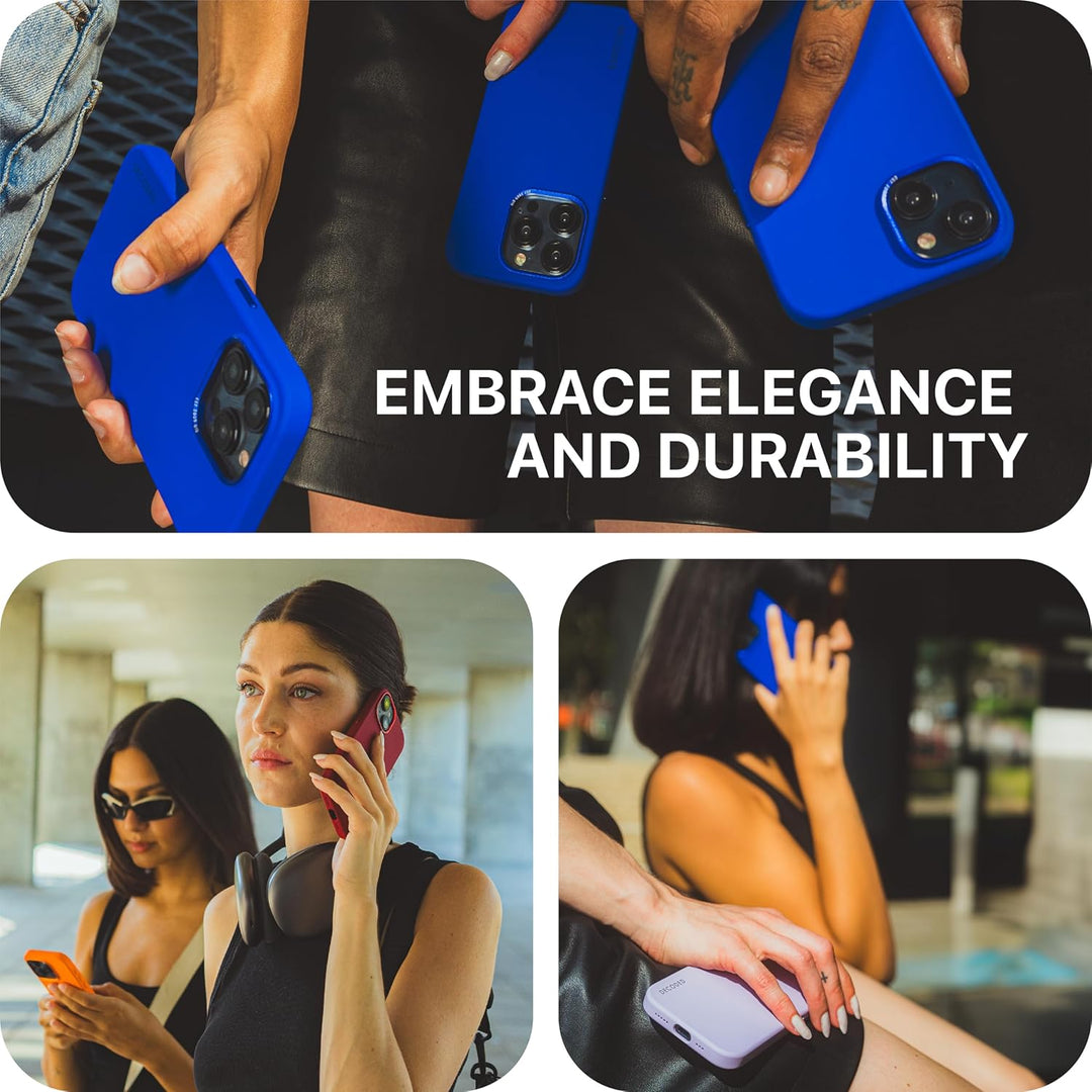 Decoded Silikon Hülle – iPhone 15 Pro – Antibakterielle Hülle – Kompatibel mit MagSafe – Astro Dust