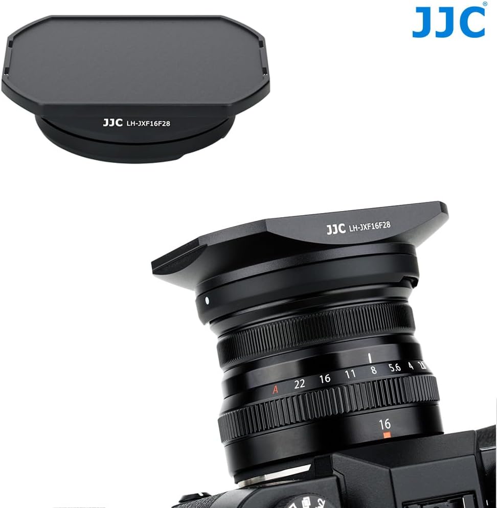 JJC Gegenlichtblende Schwarz für Fujifilm XF 16mm f/2.8 R WR Objektiv