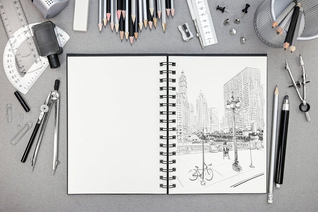 Clairefontaine 134241C - Skizzenbuch / Zeichenheft Goldline, geleimt mit Fadenbindung, DIN A3 29,7x4