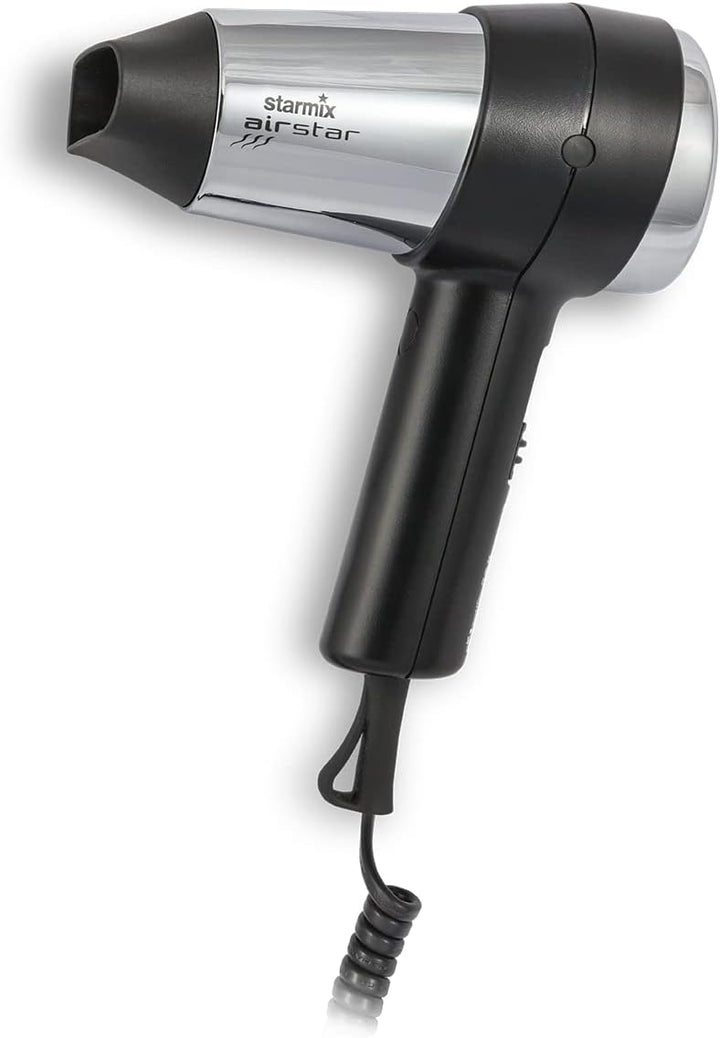 Starmix Hand-Haartrockner TFC 18 (in Chrom-Ausführung, 1800 Watt, 2 Luftgeschwindigkeiten, Soiralkab