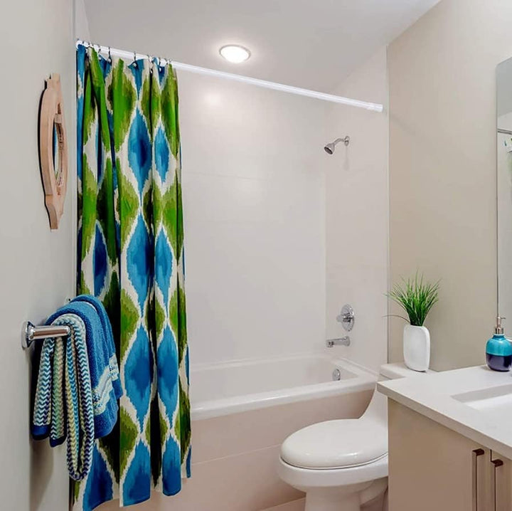 Duschvorhangstange Teleskopstange 105 cm-200 cm Ausziehbare Gardinenstange zum Klemmen ohne Bohren K