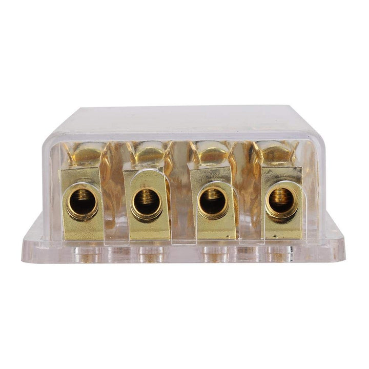 YWBL-WH 12V 60A Sicherungshalter für Auto-Audio-Schaltung, 1 in 4 Möglichkeiten 4GA (6GA / 8GA) * 3