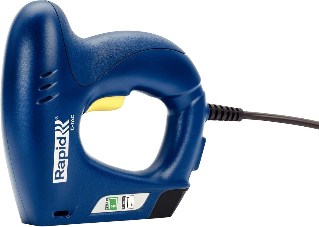 Rapid Elektrotacker E-tac, Tacker für Holz und Folien, Leicht, für Klammern Typ 140, 6-14mm und Näge