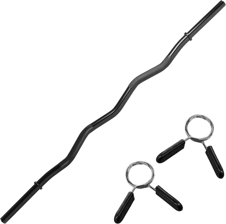 wuuhoo® Langhantelstange John - 200cm / 180 cm / 160 cm / 150 cm / 120 cm, 30mm, Stahl verchromte Ha