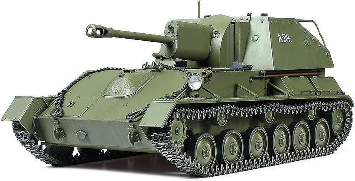 Tamiya 35348 RUSSISCHE SELBSTFAHRZEUGE SU76M 1/35" 1:35 Sov. SU-76M Panzerhaubitze Fahrzeug