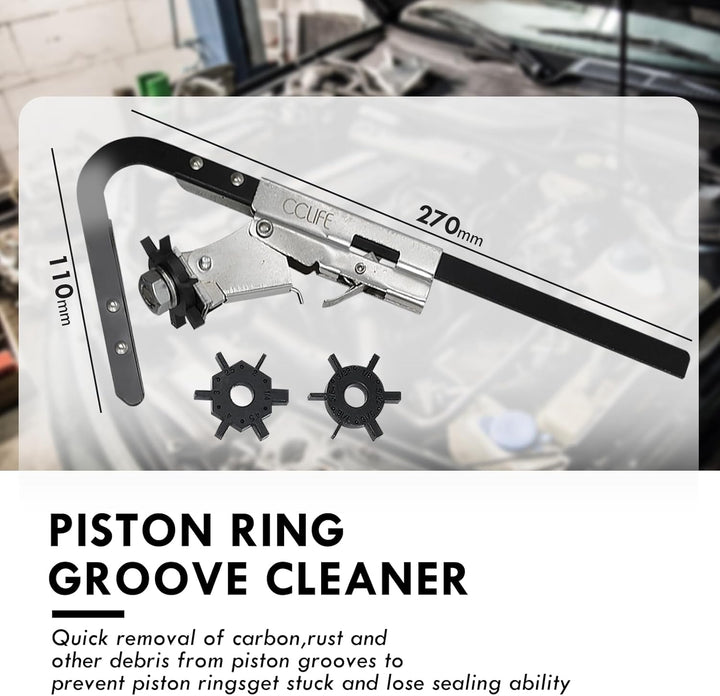 CCLIFE Kolbenringspannband Satz Kolbenring Spannband Kolben Ring Zange Werkzeug Satz