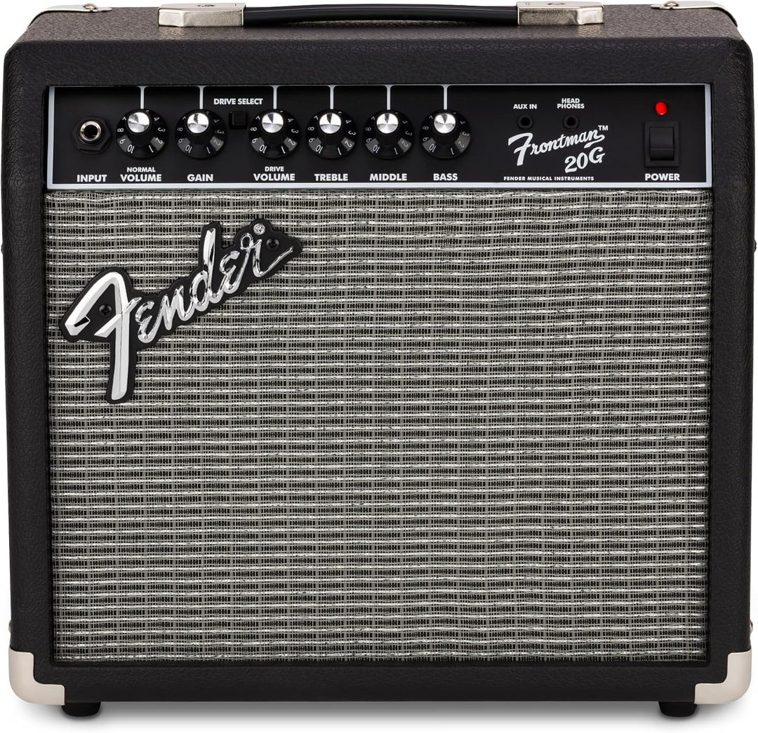 Fender Frontman 20G Gitarre Combo Verstärker - Geeignet für E-Gitarre, Schwarz 20G UK-Version, 20G U