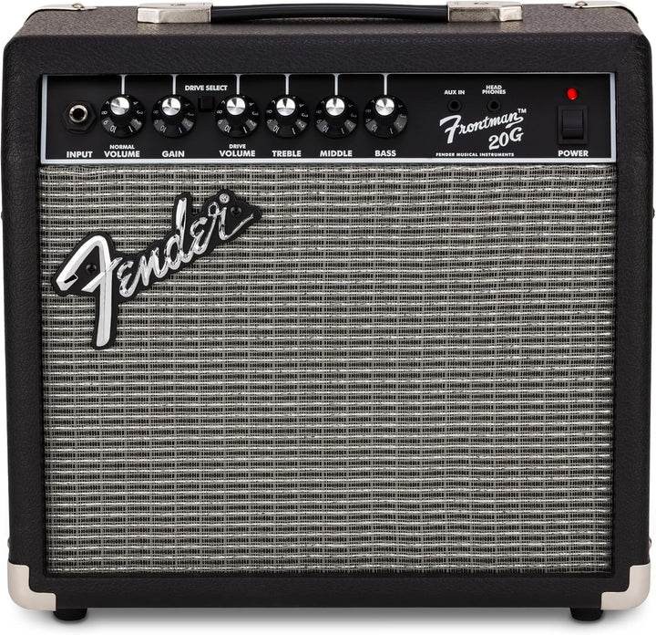 Fender Frontman 20G Gitarre Combo Verstärker - Geeignet für E-Gitarre, Schwarz 20G UK-Version, 20G U