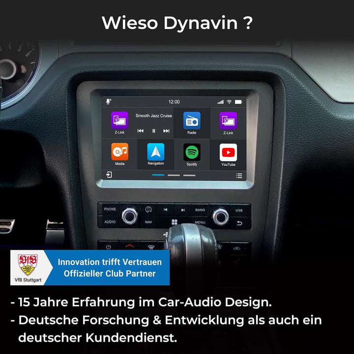 DYNAVIN Android Radio Navi für Ford Mustang 2010-2014, 9 Zoll OEM Radio mit Wireless Carplay und And