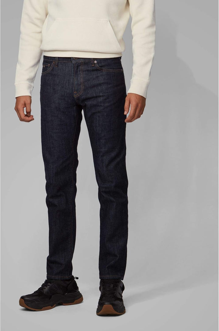 BOSS Herren Maine Bc-c Straight Jeans 36 Dark Blue408, 36 Dark Blue408