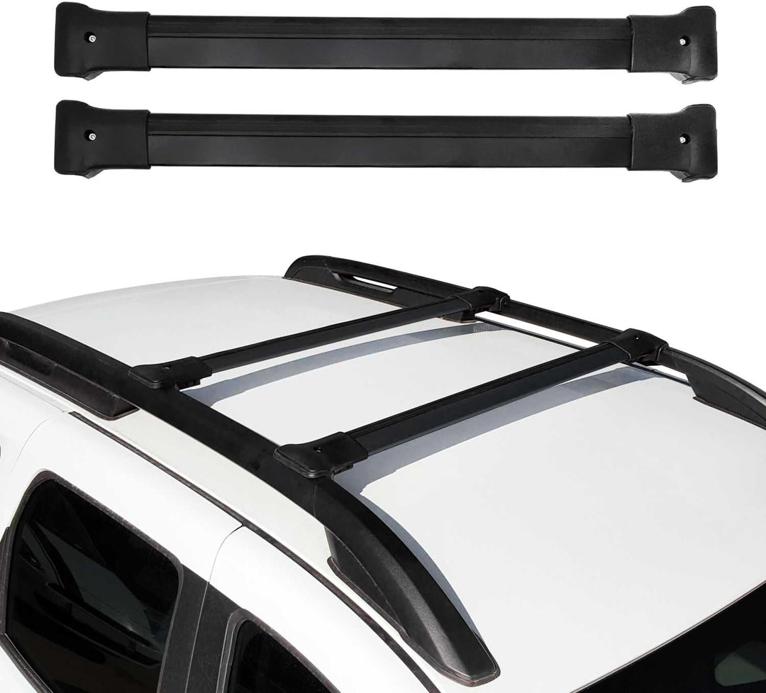 Dachträger Grundträger Auto kompatibel mit Dacia Duster 2 II 2018-2023 Alu Schwarz