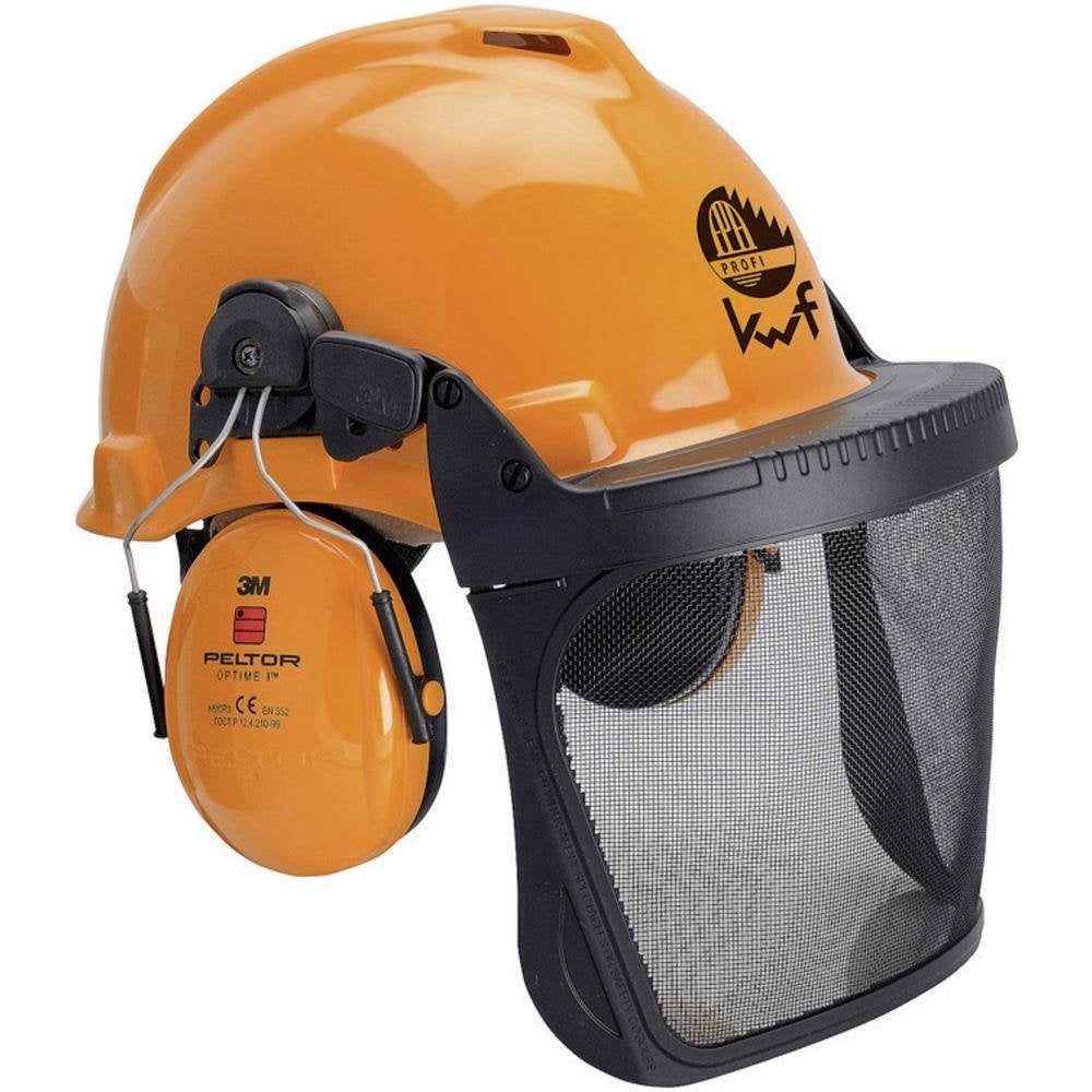 3M Forstschutzhelm mit integriertem Visier Orange Forest XA007707319