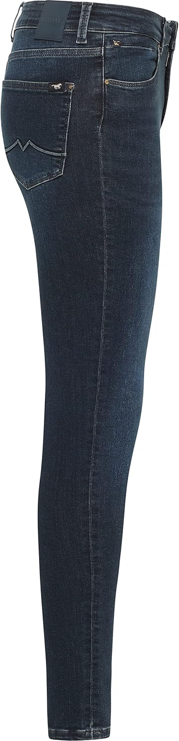 MUSTANG Damen Jeans Georgia Super Skinny Fit - Blau - Blue Denim W24-W34 Stretch 26W / 34L Dunkelbla