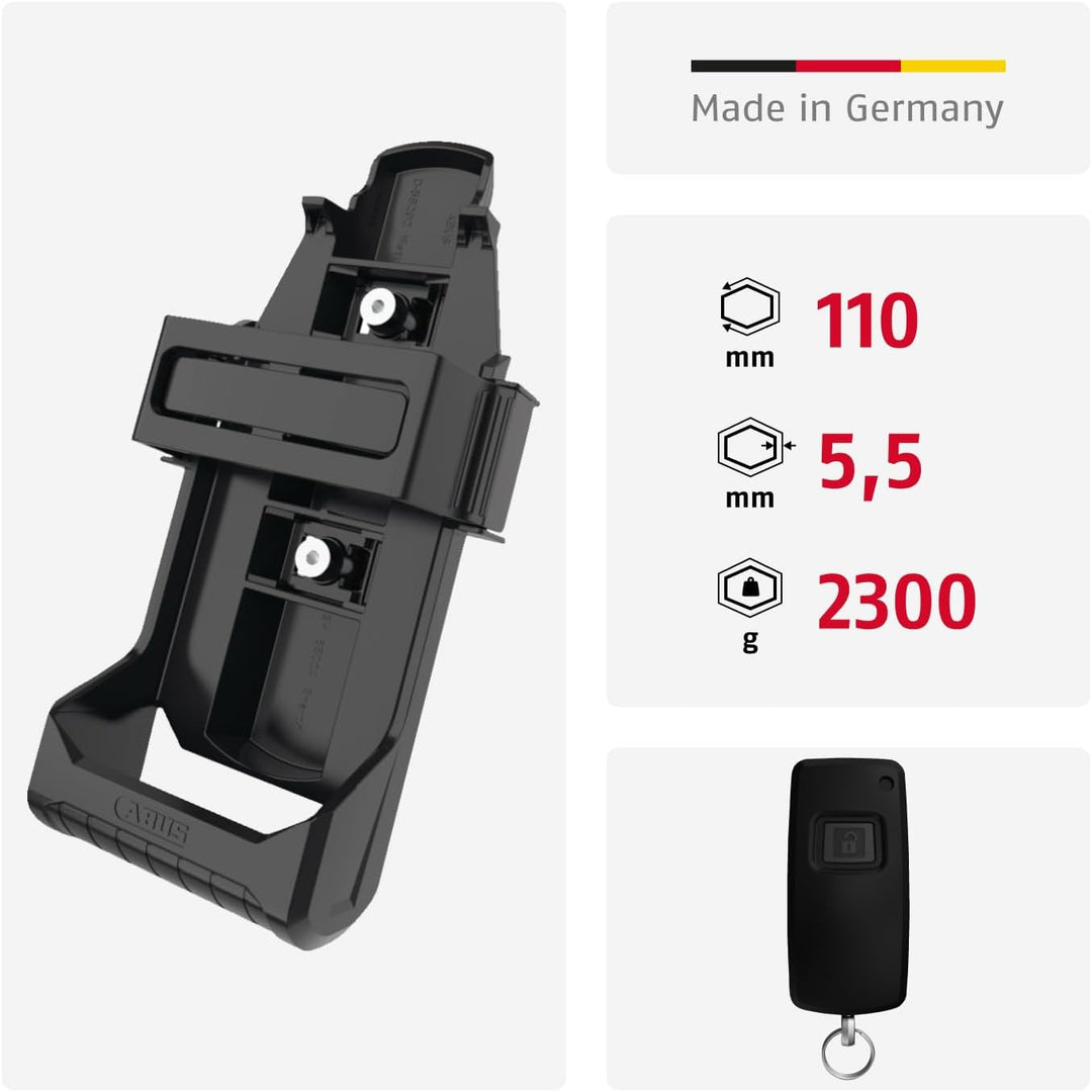 ABUS Faltschloss BORDO One™ 6500A - Smartes Fahrradschloss mit Alarm - schlüsselloses Öffnen per Sma