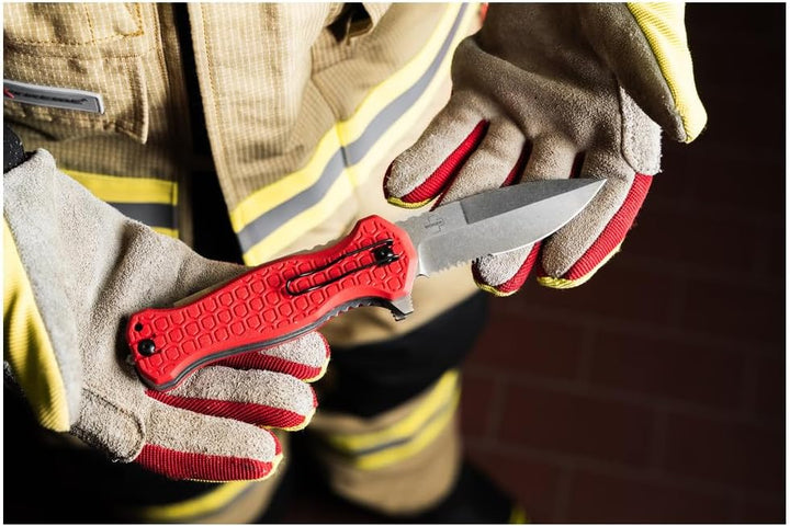 Dönges Expert Folder - Vielseitiges Rettungsmesser mit Spearpoint & Rescue-Tool-Klinge - Taschenmess
