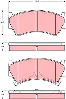 TRW GDB3391 Bremsbelagsatz, Scheibenbremse - (4-teilig)