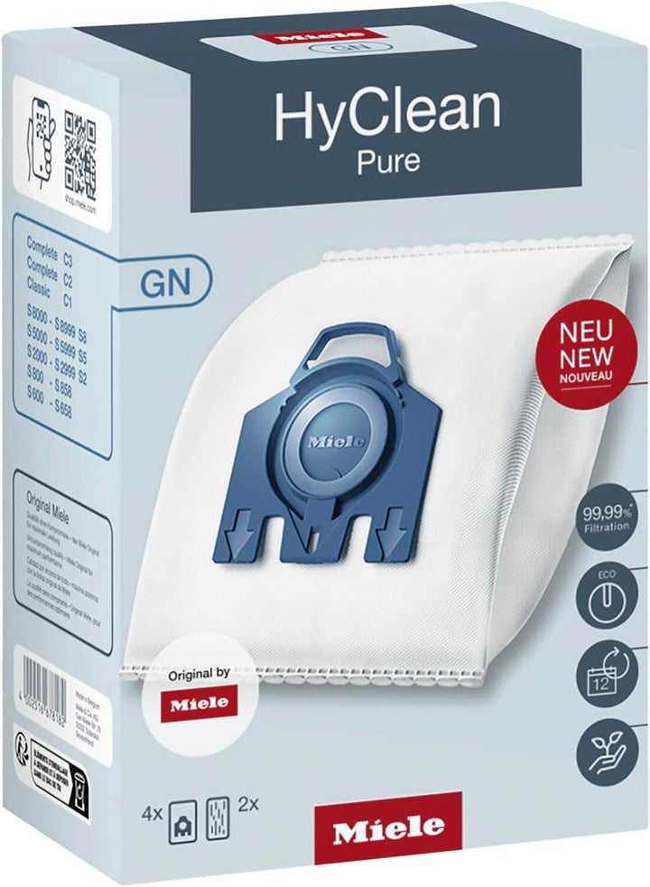 Miele Original Zubehör - Staubsaugerbeutel HyClean Pure GN / Mit bester Filtrationsleistung / Schlie