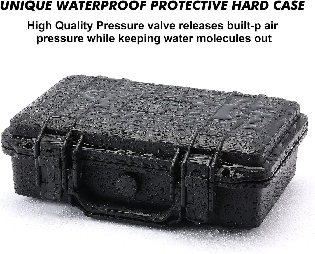 CASOMAN 11.5-Inch Water-proof & Explosion-Proof Box, with Cush- Proof Sponge, IP67 Water Proof Grade