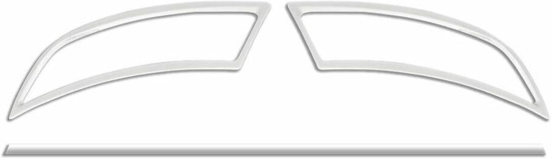 Auspuffblende Auspuff Endrohr Leiste Kompatibel mit Superb ab 2015 Edelstahl Chrom