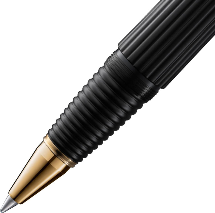 LAMY imporium Tintenroller 360 - Rollpen mit einem Gehäuse in mattschwarzer PVD Veredelung und polie