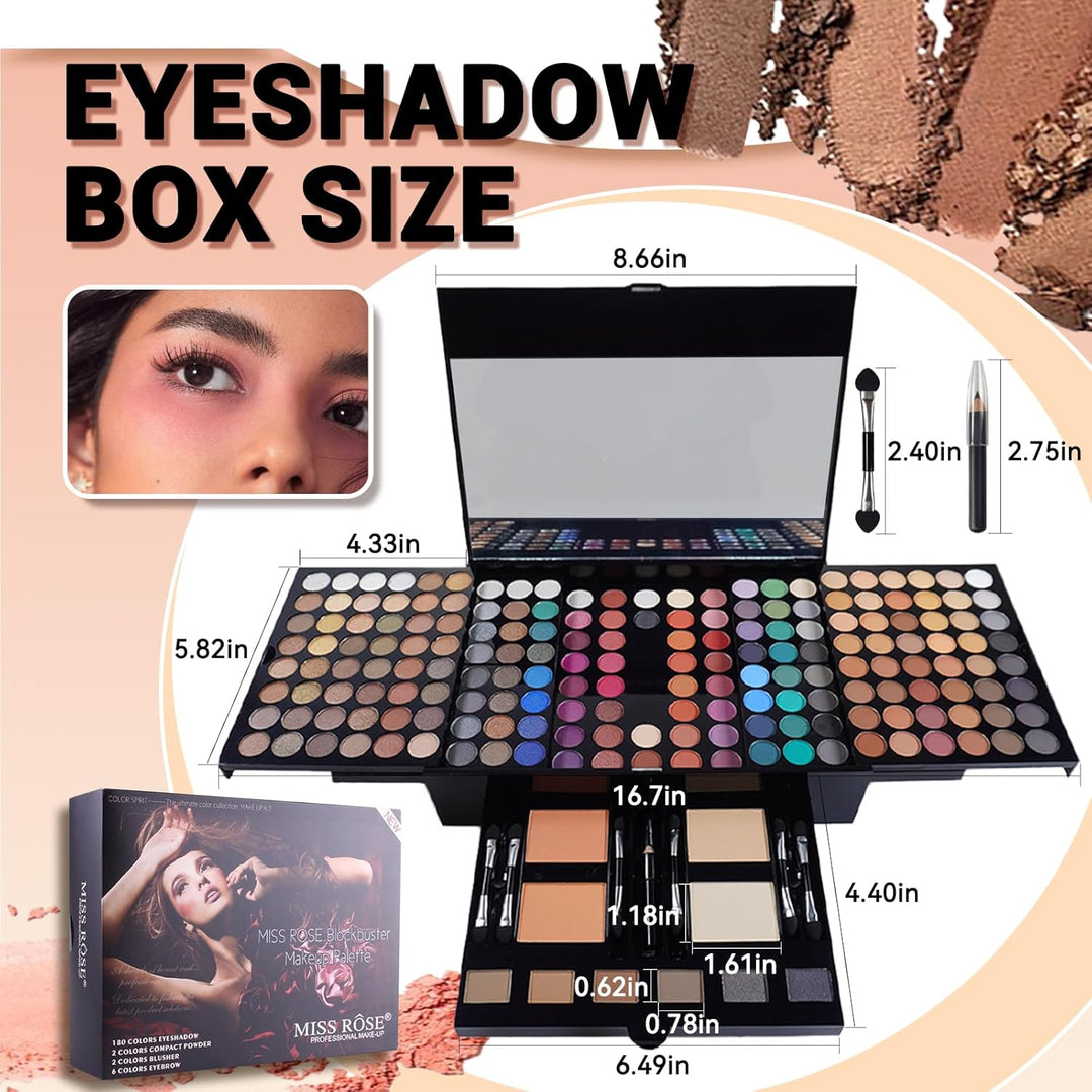 CHSEEO Schmink Geschenkset Make-Up Set Kosmetik Makeup Paletten Schminkkoffer Schminke für Gesicht,