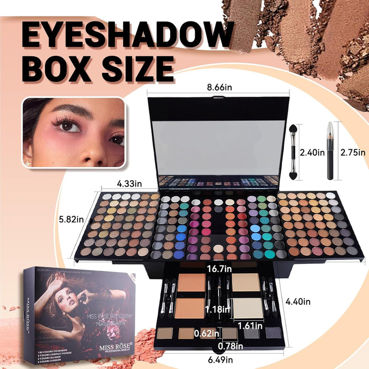 CHSEEO Schmink Geschenkset Make-Up Set Kosmetik Makeup Paletten Schminkkoffer Schminke für Gesicht,