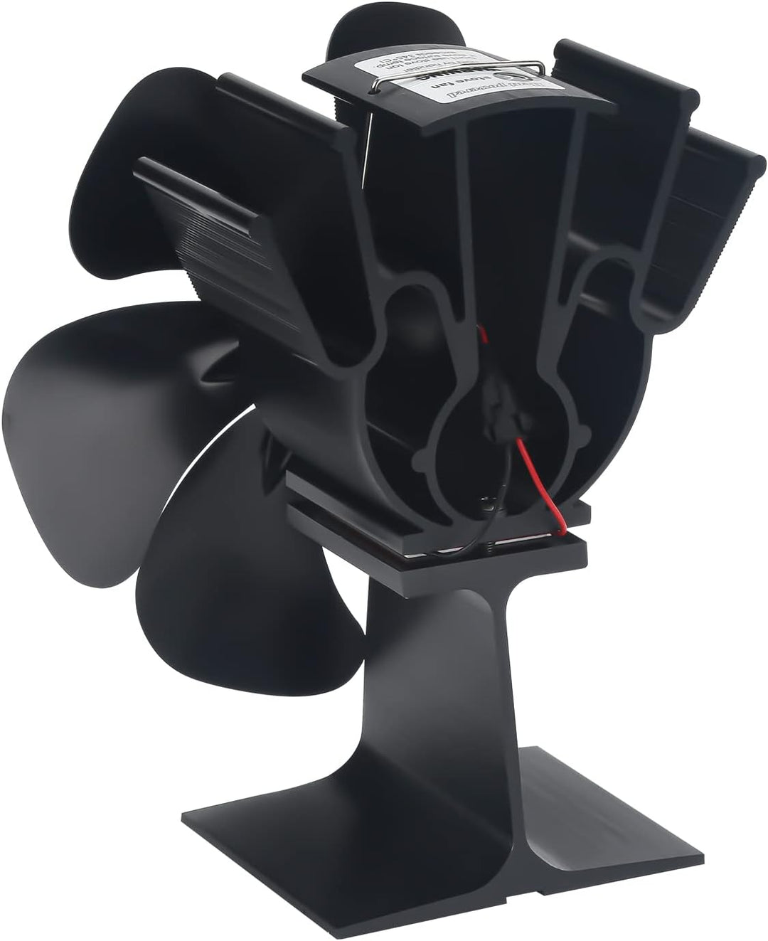 Tubiaz 6 Blättern Kaminventilator, Ofenventilator hitzebetrieben, Kamin Ofen Ventilator für Holzbren