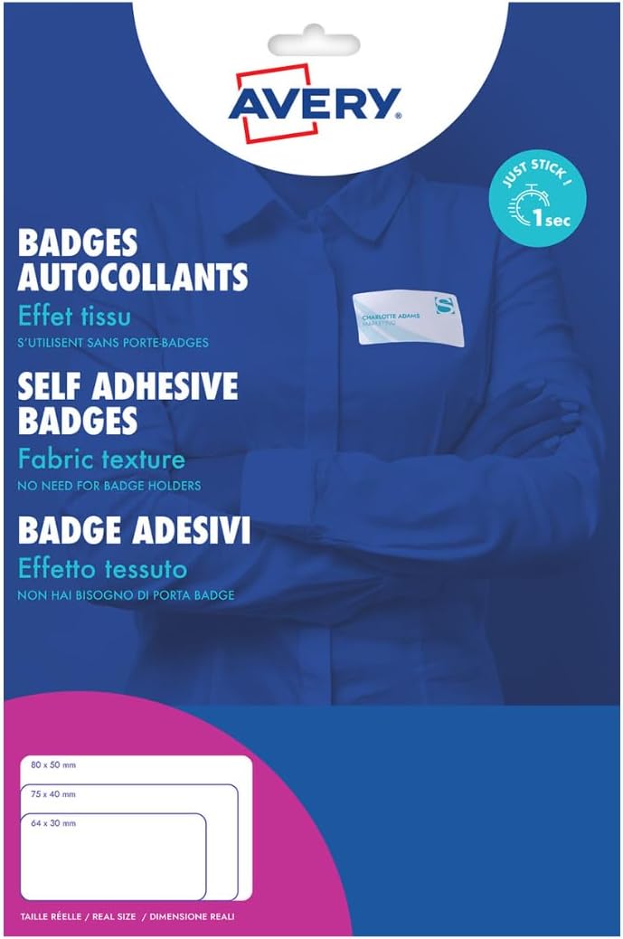 Avery L4784-20 Selbstklebende Namensschilder