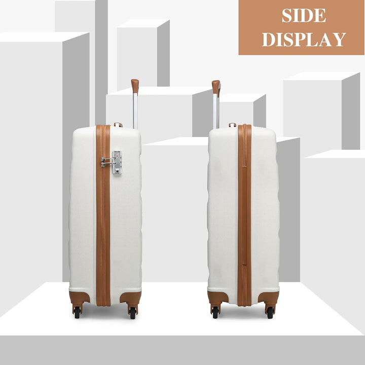 KONO Klein Trolley Handkoffer Handgepäck Flugzeug Koffer mit 4 Rollen ABS Reisekoffer Gepäck 55 x 38