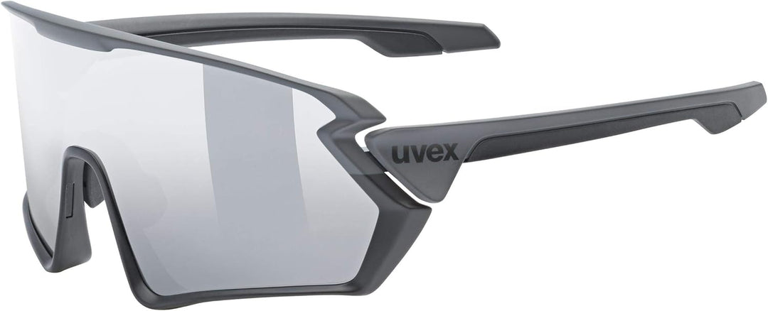 Uvex Unisex Sportstyle 231 Sportbrille (1er Pack) Einheitsgrösse black-grey mat/mirror silver, Einhe