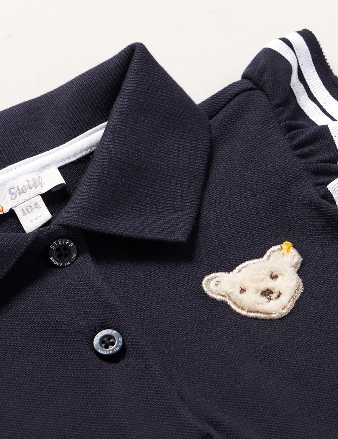Steiff Mädchen Poloshirt Kurzarm Polohemd 80 Steiff Navy, 80 Steiff Navy