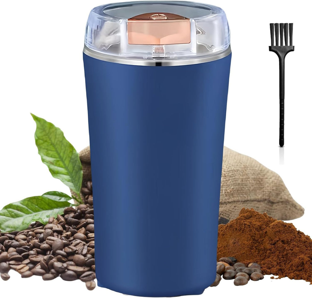 Kaffeemühle, Kaffeemühle Elektrisch, 200W Gewürzmühle Elektrisch und Kaffeemühle mit Schlagmesser un