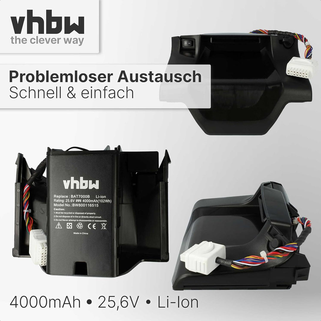 vhbw Akku kompatibel mit Robomow Premium RC302, RC304, RC304u, RC306, RC308, RC308u, RC312, RC312u R