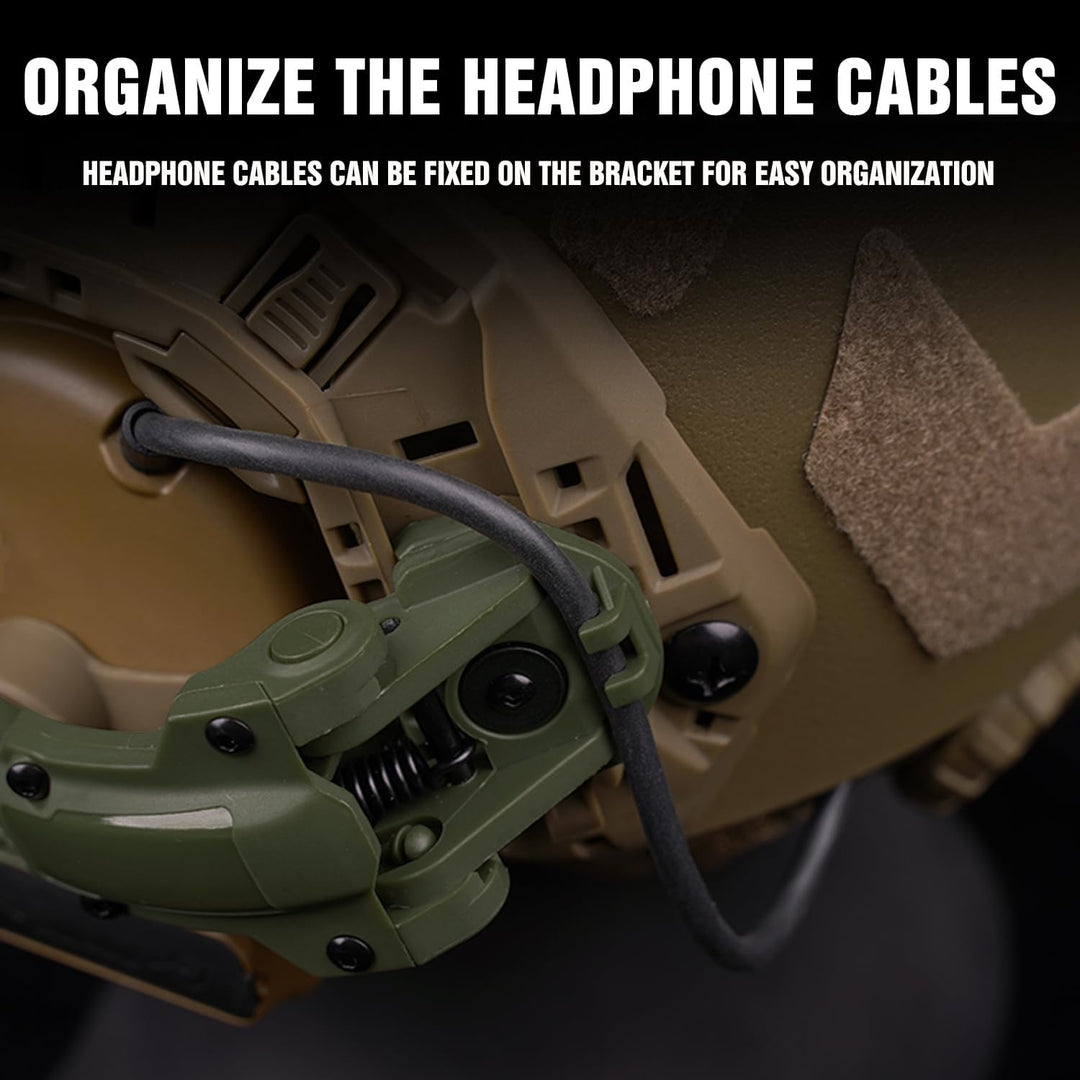 Schnellhelm ARC Rail Adapter COMTAC3 Taktische Tonabnehmer Headset Suspension Kopfhörer Halterung Mu