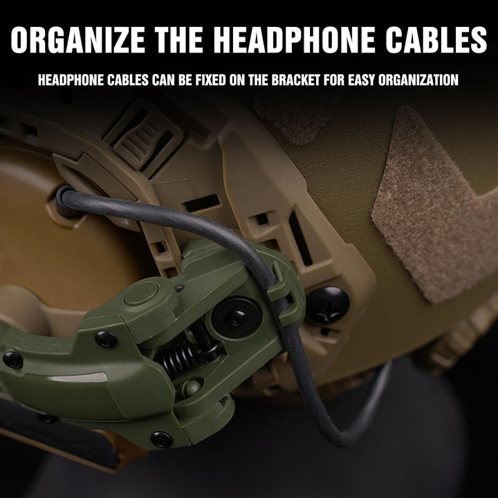 Schnellhelm ARC Rail Adapter COMTAC3 Taktische Tonabnehmer Headset Suspension Kopfhörer Halterung Mu
