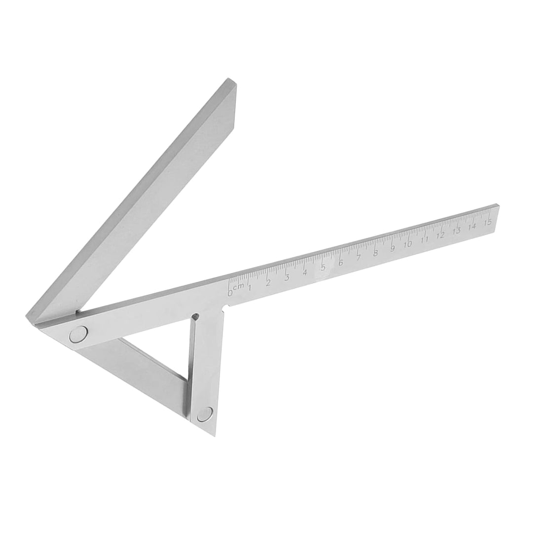 150 X 130 mm Zentrierwinkel Mittenfinder, Mittelmarkierungslehre Winkelmessgerät Zentrierwinkelsuche