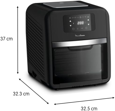 Moulinex Easy Fry Oven & Grill AL5018 Luftfritteuse, ohne Öl, 9-in-1, zum Frittieren, Backen, Grille