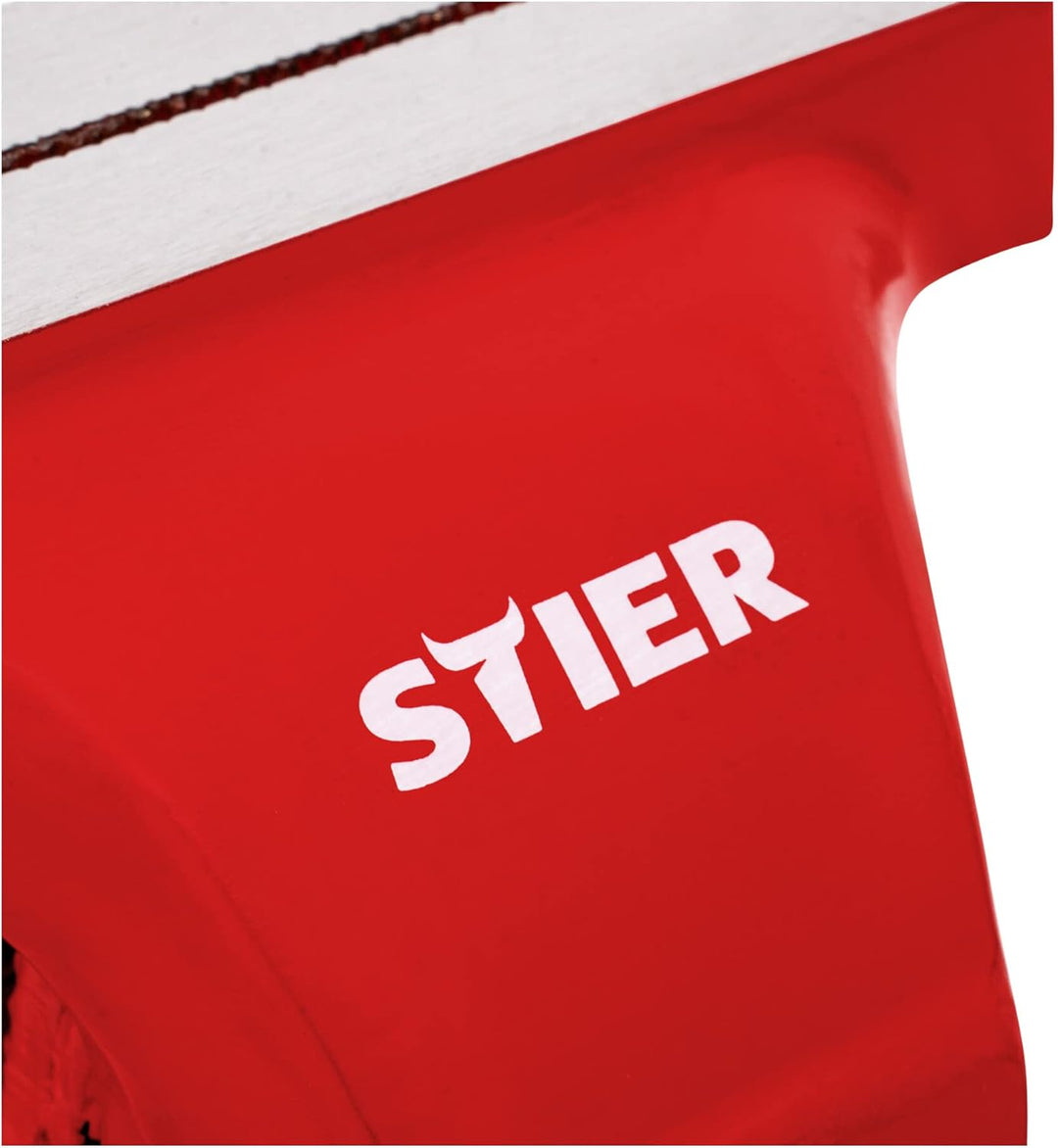 STIER Parallelschraubstock, Spannweite 200mm, Grösse 150 mm, Schraubstock mit breiter Ambossfläche,