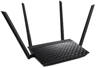ASUS RT-AC1200 V2 Router (WiFi 5 AC1200 MIMO, 4x Fast Ethernet LAN, App Steuerung, DFS, IPv6) RT-AC1