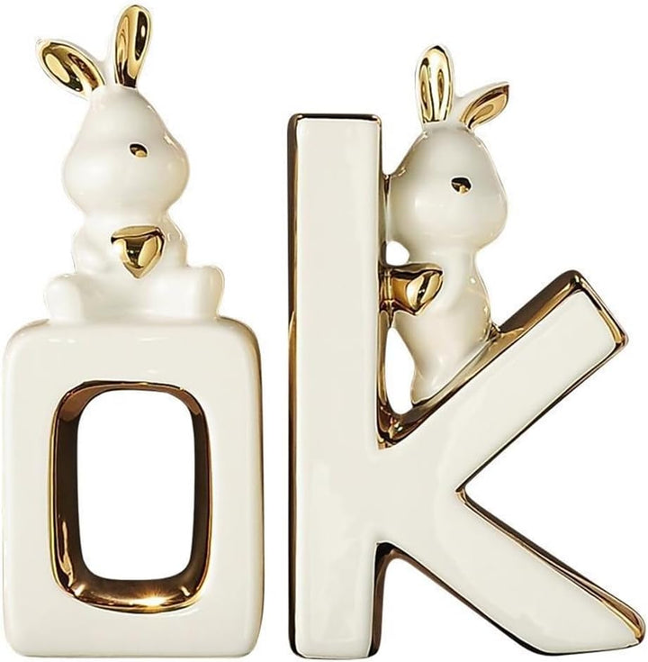 Dekorative Buchstützen, Buchstützen aus Keramik, Moderne Dekoration, dekorative ästhetische, geeigne