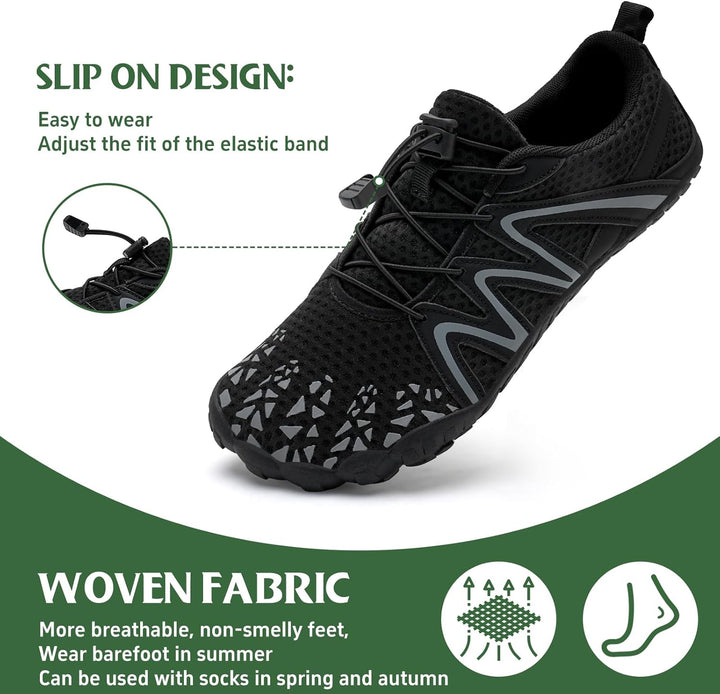 IceUnicorn Barfussschuhe Herren Damen Breite Traillaufschuhe Zehenschuhe Traillaufschuhe Unisex 39 E