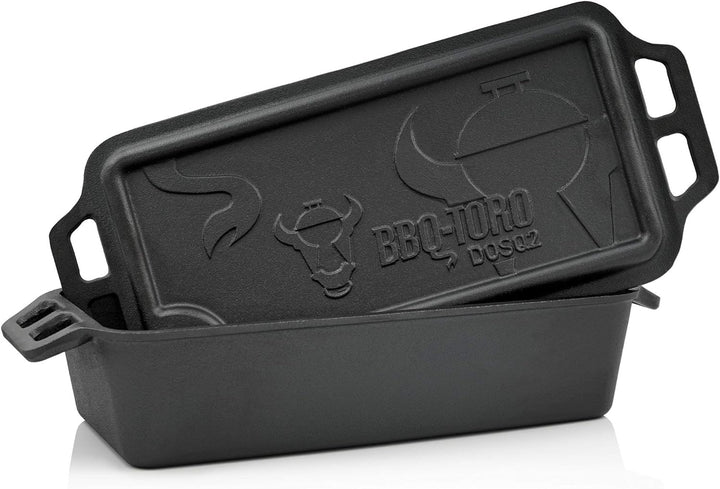 BBQ-Toro Dutch Oven Pan I Gusseisen Kochtopf Gusstopf I 9,4 Liter I preseasoned - bereits eingebrann